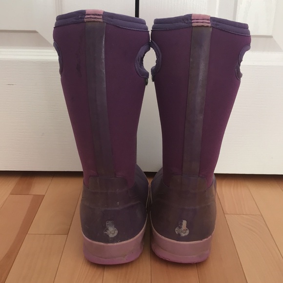 Kids purple Bogs winter boots - Picture 3 of 5